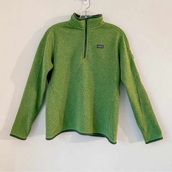 Patagonia Sweaters - PATAGONIA Women's Better Sweater 1/4-zip Fleece Green Size Large